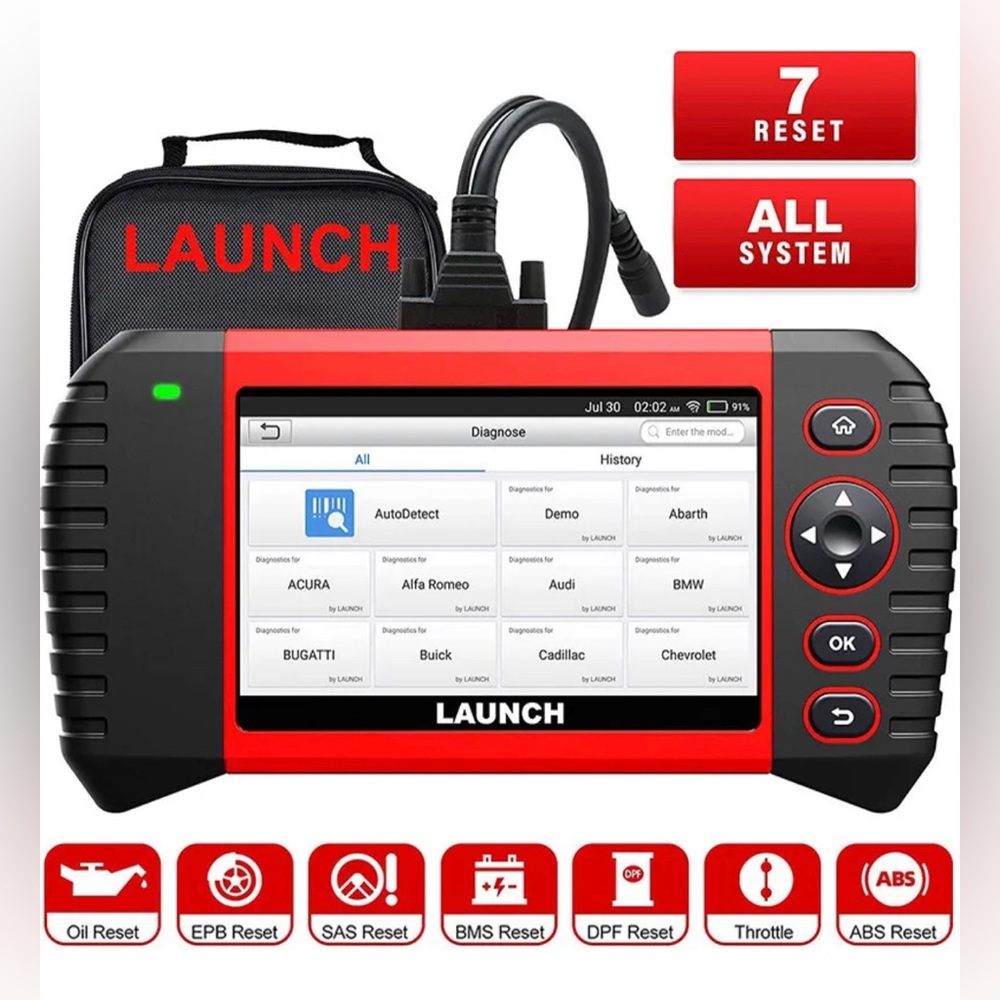 LAUNCH Touch Pro Elite Car Full System Diagnostic Tool OBD2 Scanner Code Reader